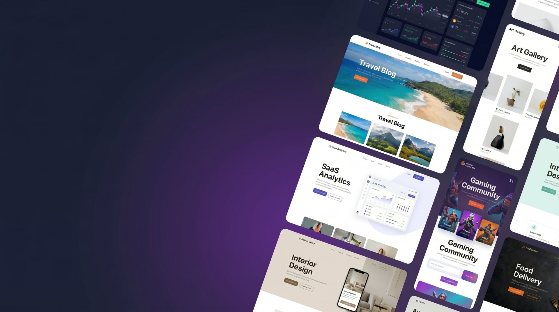 Three Brimky website templates fanned out