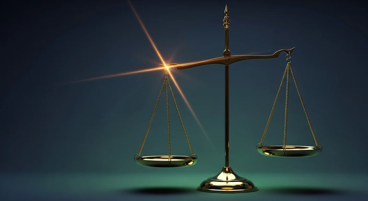 Greek column and scales illustration representing an authoritative law firm website